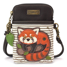 Red Raccoon Cellphone Crossbody Bag