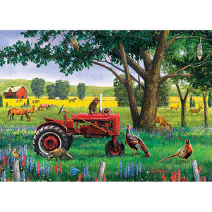 Red Tractor 35-Piece Tray Puzzle 58904