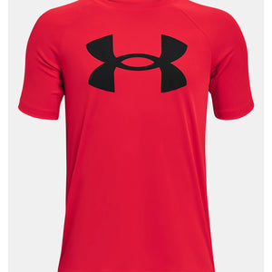 Red Under Armour shirt