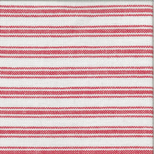 Dunroven House Toweling Red and white ticking