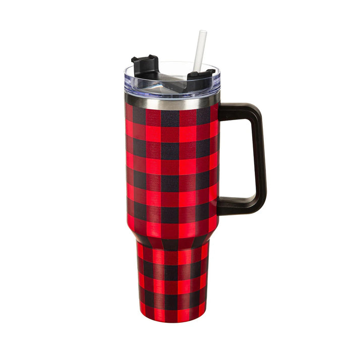 Evergreen Red Buffalo Check Canyon Cup