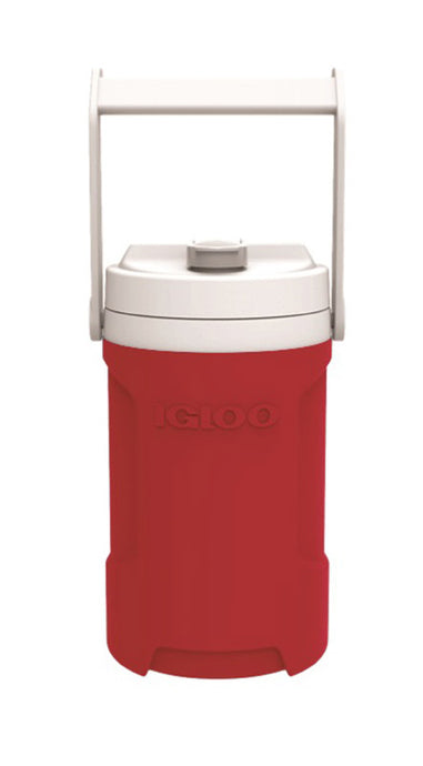 Igloo Latitude half gallon beverage cooler in red
