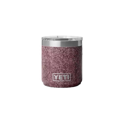 Yeti Rambler Lowball 10 oz Stackable Tumbler in riverhead red