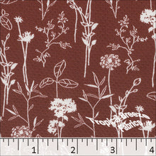 redwood, Honeybee Knit Floral Print Polyester Fabric 32853