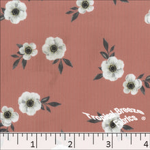 Mini Rib Knit Print Fabric 32941 redwood