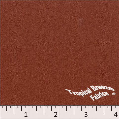 Solid Color Stretch Crepe Dress Fabric redwood