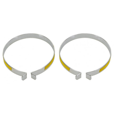 Reflective metal leg band