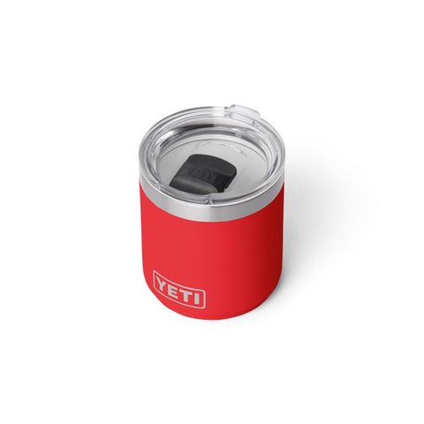 Yeti Rambler Lowball 10 oz Stackable Tumbler in rescue red