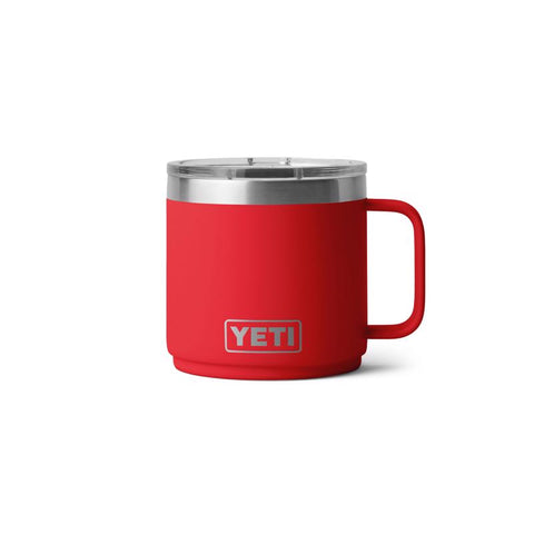Yeti Rambler 14 oz. Stackable Mug in rescue red