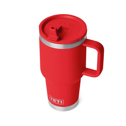 Yeti Rambler 30 oz. Travel Straw Mug in rescue red