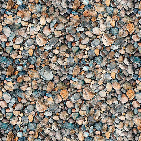 river rocks, Earthly Delights Collection Cotton Fabric 31