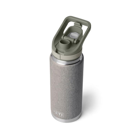 Yeti Rambler 26 oz Bottle with flip chug cap in riverhead green
