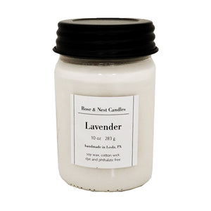 10 oz Lavender Soy Candle RN-LV-10