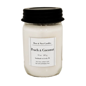 Peach & Coconut Soy Candle RN-PC