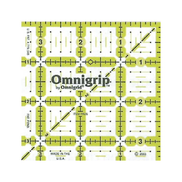 3.5-Inch Omnigrip Non-Slip Square Quilt Ruler RN35