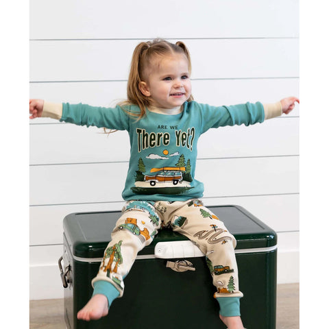 Toddler's Long-Sleeve Road Trip Pajama Set KID596