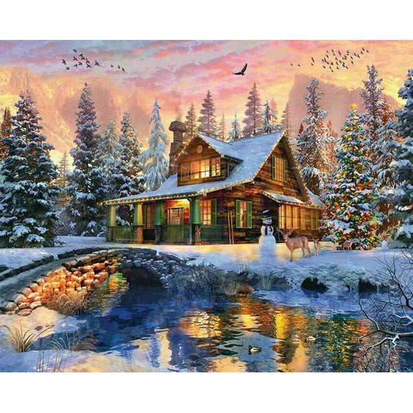 Rocky Mountain Christmas 1000-Piece Puzzle 34-10909