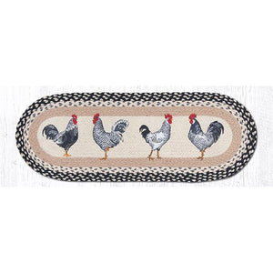 Roosters table runner