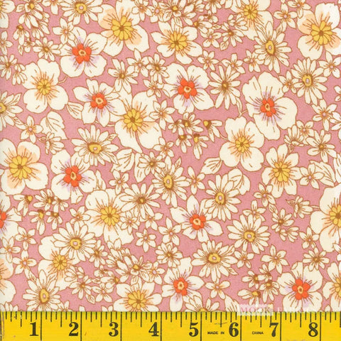 rose, Floral Airlflow Polyester Fabric 1378