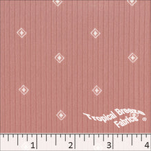 rose, Classic Rib Knit Diamond Print Fabric 578513