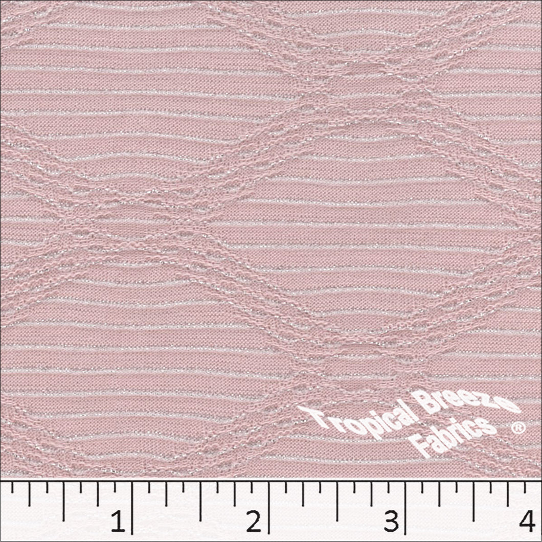 rose, Diamond Glitter Knit Fabric 323541