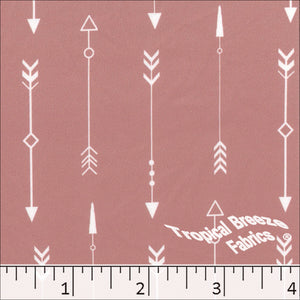 Rose, Double Brushed Knit Arrow Print Fabric 32949