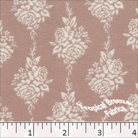 rose, Dream Crepe Print Polyester Fabric 042614