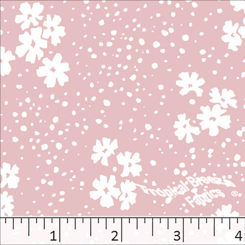 rose, Floral Poly Cotton Dress Fabric 6227
