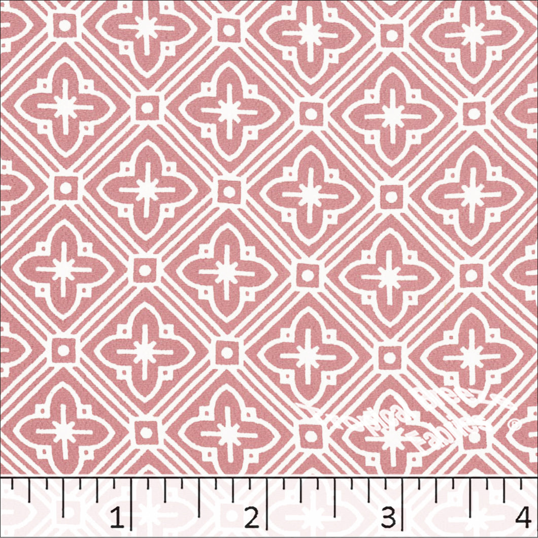 Rose, Koshibo Diamond Print Polyester Fabric 048515