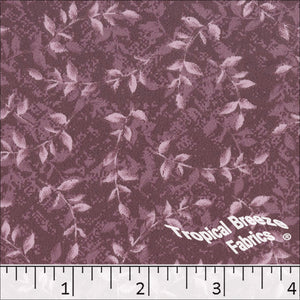 Rose, Koshibo Leaf Print Polyester Fabric 048511