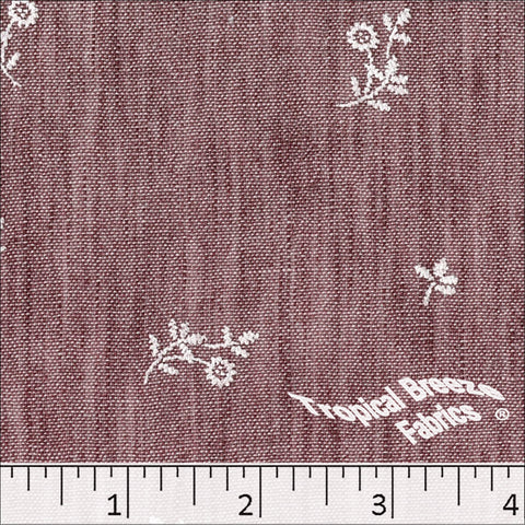 rose, Medley Paint Print Polyester Fabric 042629
