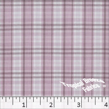 rose, Poly Cotton Yarn Dye Plaid Fabric 0741