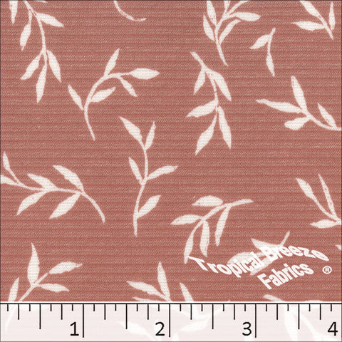 rose, Poly Rayon Leaf Print Fabric 578517