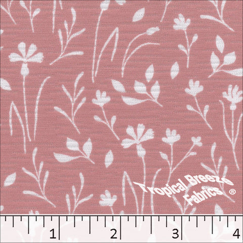 rose, Rebecca Floral Knit Print Dress Fabric 573517