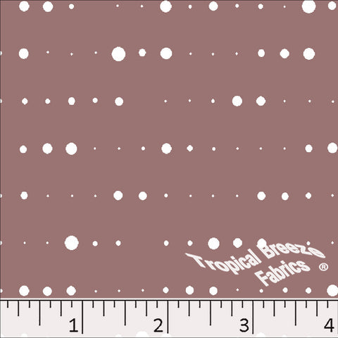 rose, Standard Weave Dotted Poly Cotton Fabric 6282