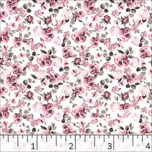 Standard Weave Floral Poly Cotton Fabric 6109 rose