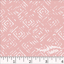Standard Weave Geometric Poly Cotton Fabric 6051 rose