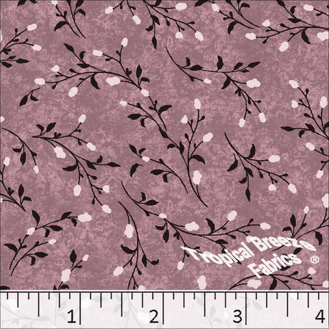 rose, Standard Weave Poly Cotton Dress Fabric 6290