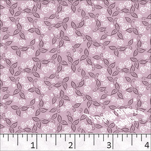Standard Weave Small Floral Print Poly Cotton Fabric 6151 rose