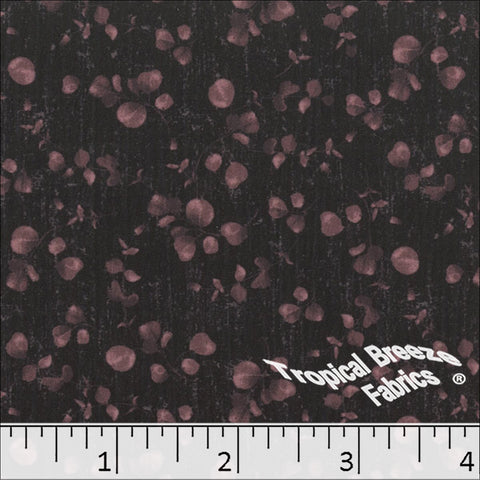 rose, Sweet Creme Print Polyester Fabric 042610