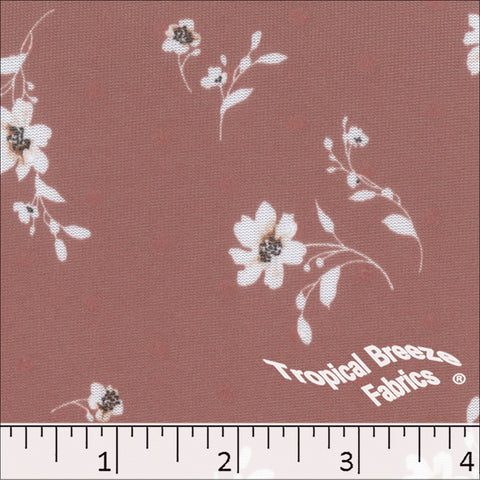 rose, Swiss Dot Knit Floral Print 573521
