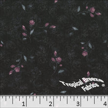Tiny Floral Cream Koshibo Print Polyester Fabric 04740 rose