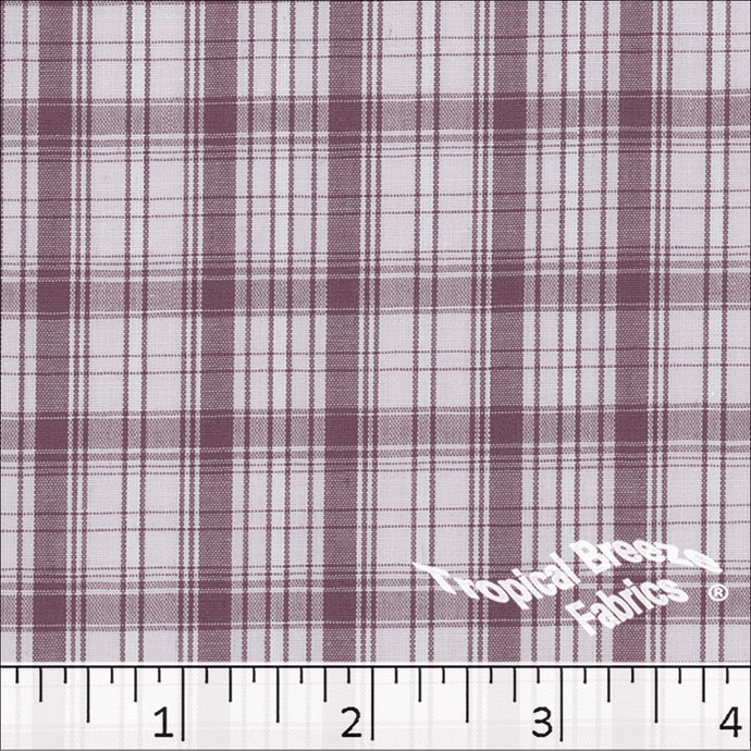 Yarn Dye Plaid Poly Cotton Fabric 0739 rose