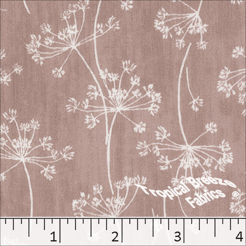 rose, Yoryu Print Polyester Fabric 048613