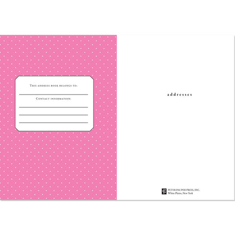 Inside of Rose Garden Address Book
