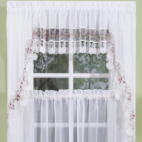 Vintage swag curtain