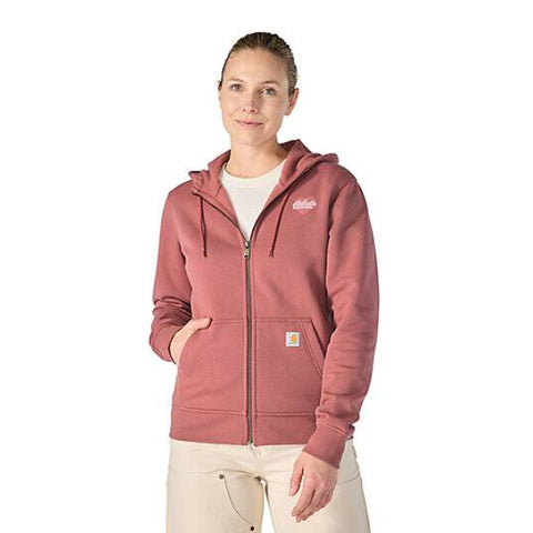 rose tint, Women's Marquette Heart Full-Zip Sweatshirt 107756