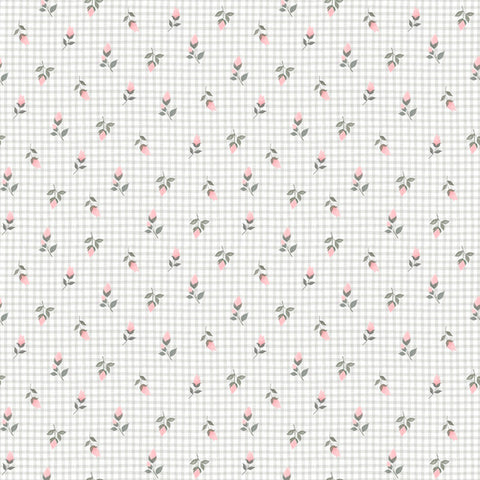rosey gingham, Sweet Woodland Collection Cotton Fabric 251