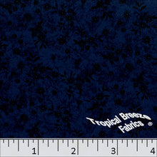 Small Print Koshibo Polyester Fabric royal
