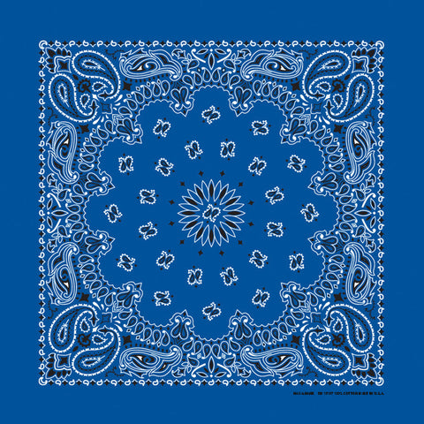 Royal blue Paisley Handkerchief